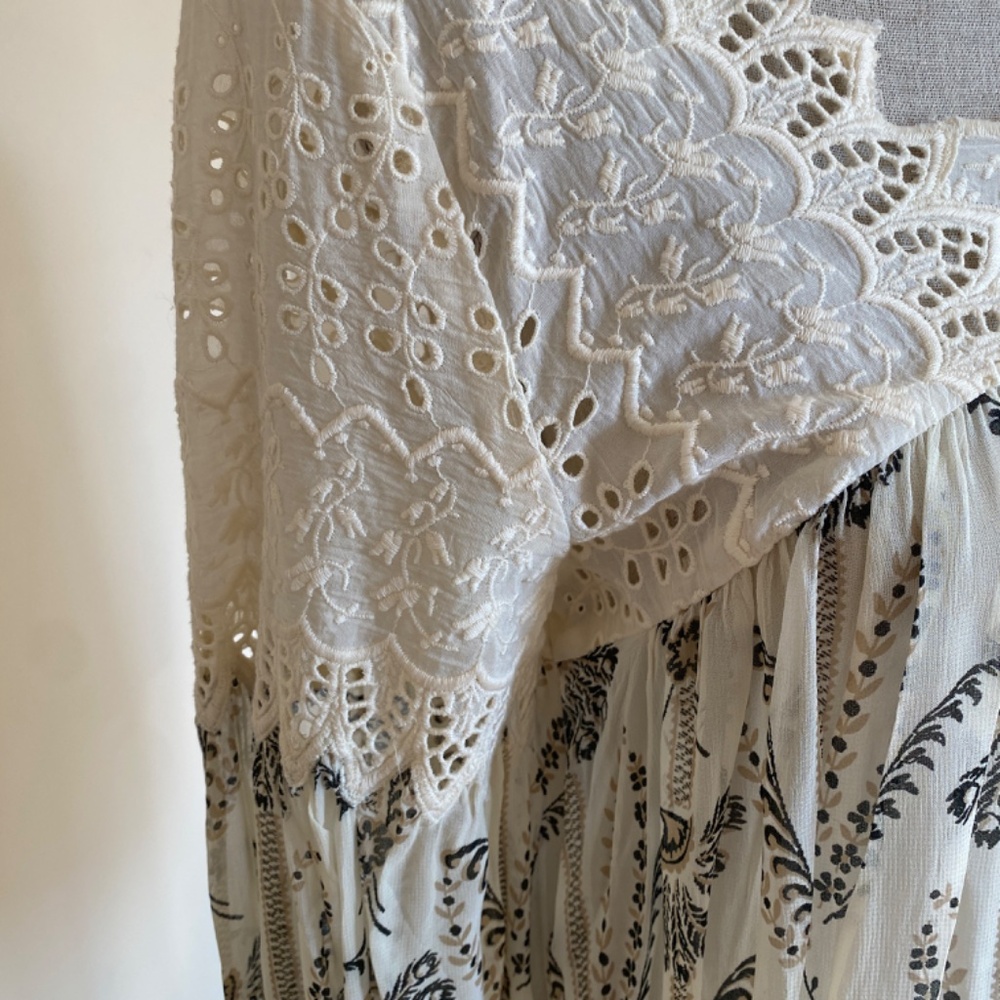 NWT Anthropologie by Floreat Cantata Peasant Blouse Size 4 - Picture 4 of 13